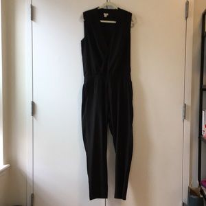 Black J.Crew Sleeveless Jumpsuit
